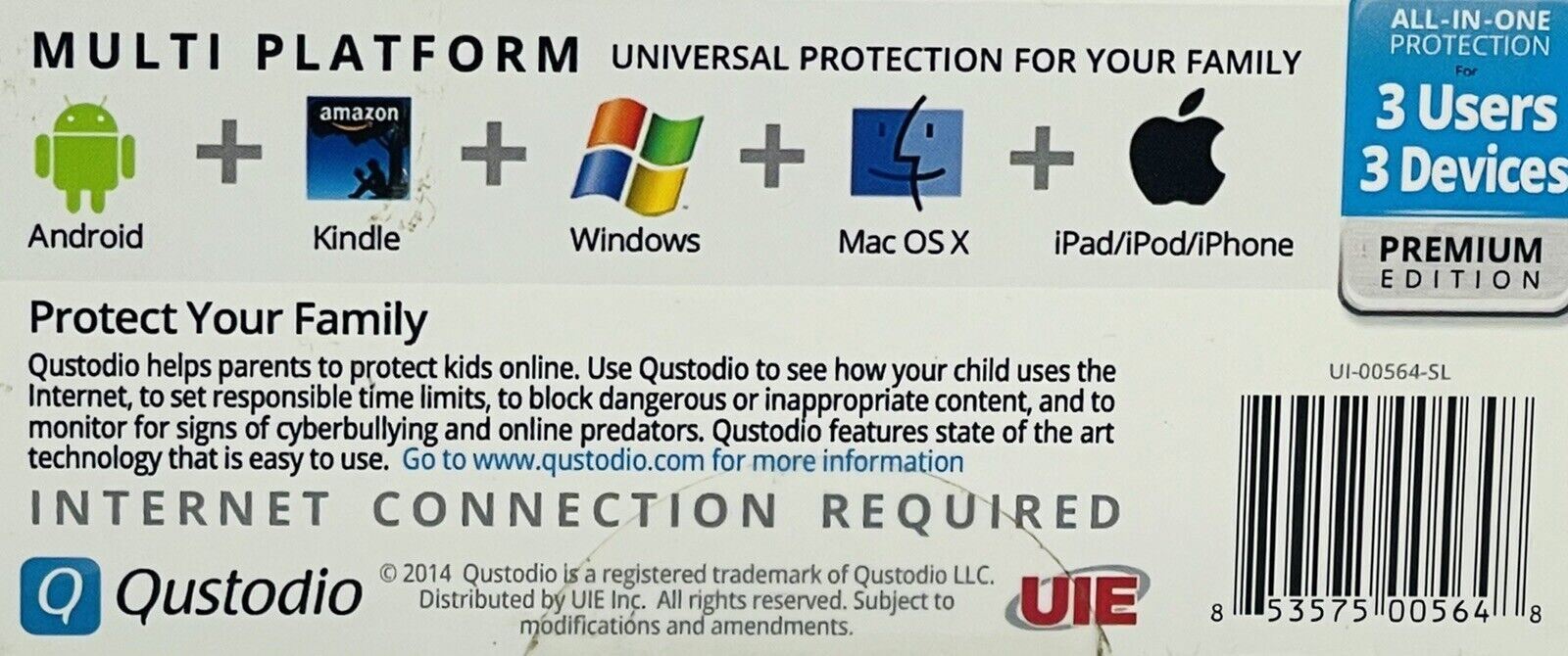 QUSTODIO COMPLETE PARENTAL PROTECTION ALL-IN-ONE CONTROL SYSTEM, BRAND NEW