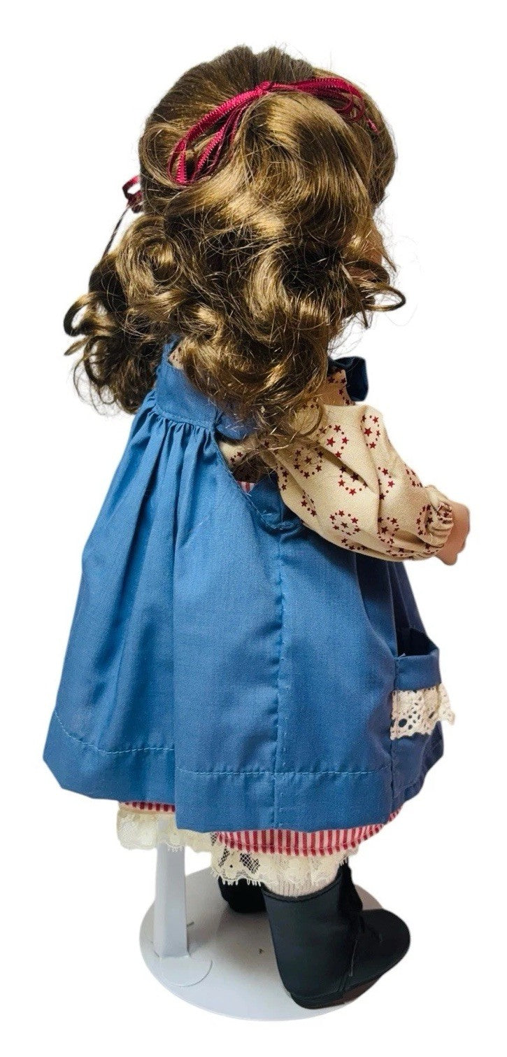 1993 Designer Guild "ANNABELLE" Porcelain 15'' Doll w/Rag Dolls By Linda Steele