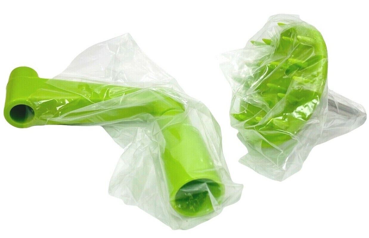 BRIEFTONS Vegetable Cutter Spiralizer 3-Interchangable Blade Styles Green-Manual