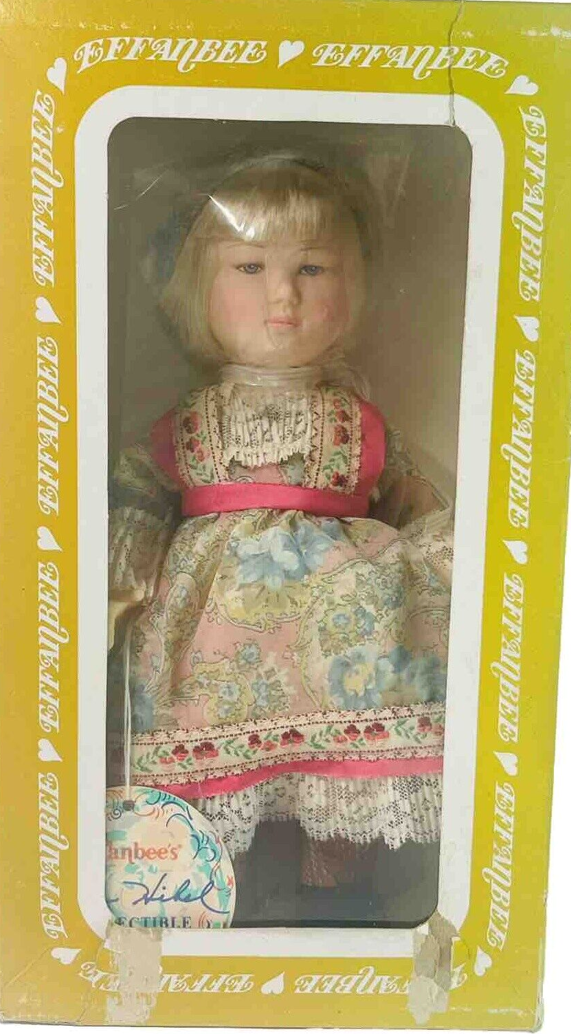 1984 Effanbee Gypsy Doll Contessa 11” Edna Hibel 7351 Tag & Original Box