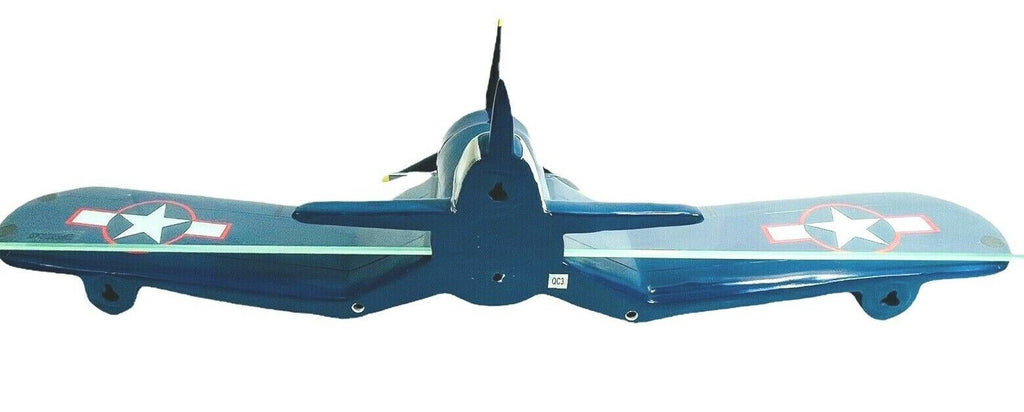 Tempered Glass Wall Shelf, Military Model Fighter Jet Design L23'' X W23" MINT