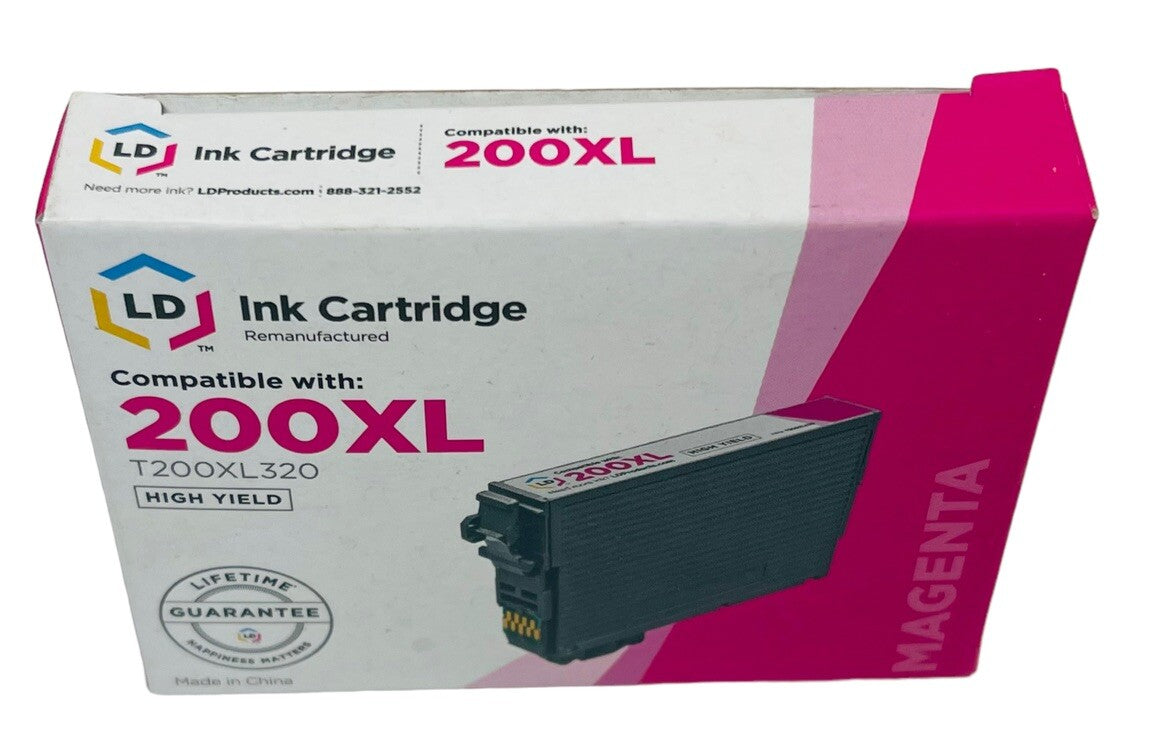 MAGENTA Ink Cartridge TM Compatible with: 200XL T200XL320 HIGH YIELD - LD