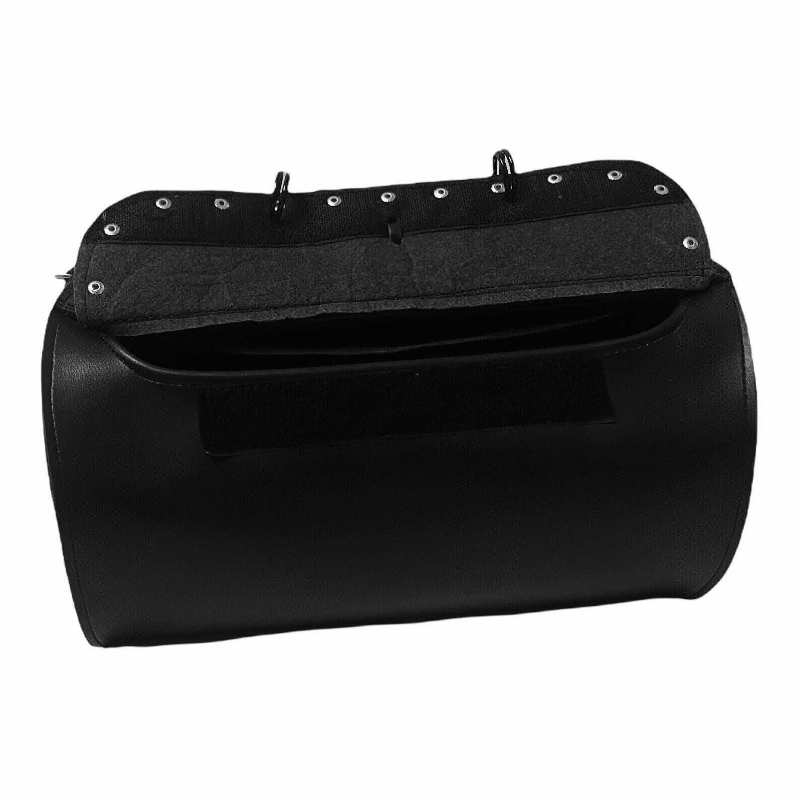 FRONT HANDLE Motorcycle LEATHER Saddlebag L 15.5 X H 5 X R 27.5 Fork Bag