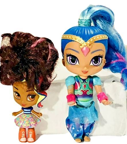 Nickelodeon Dolls "Shimmer 6''T & Zahramay 4''T" LOT of 2 VINTAGE ~ Pre-Owned