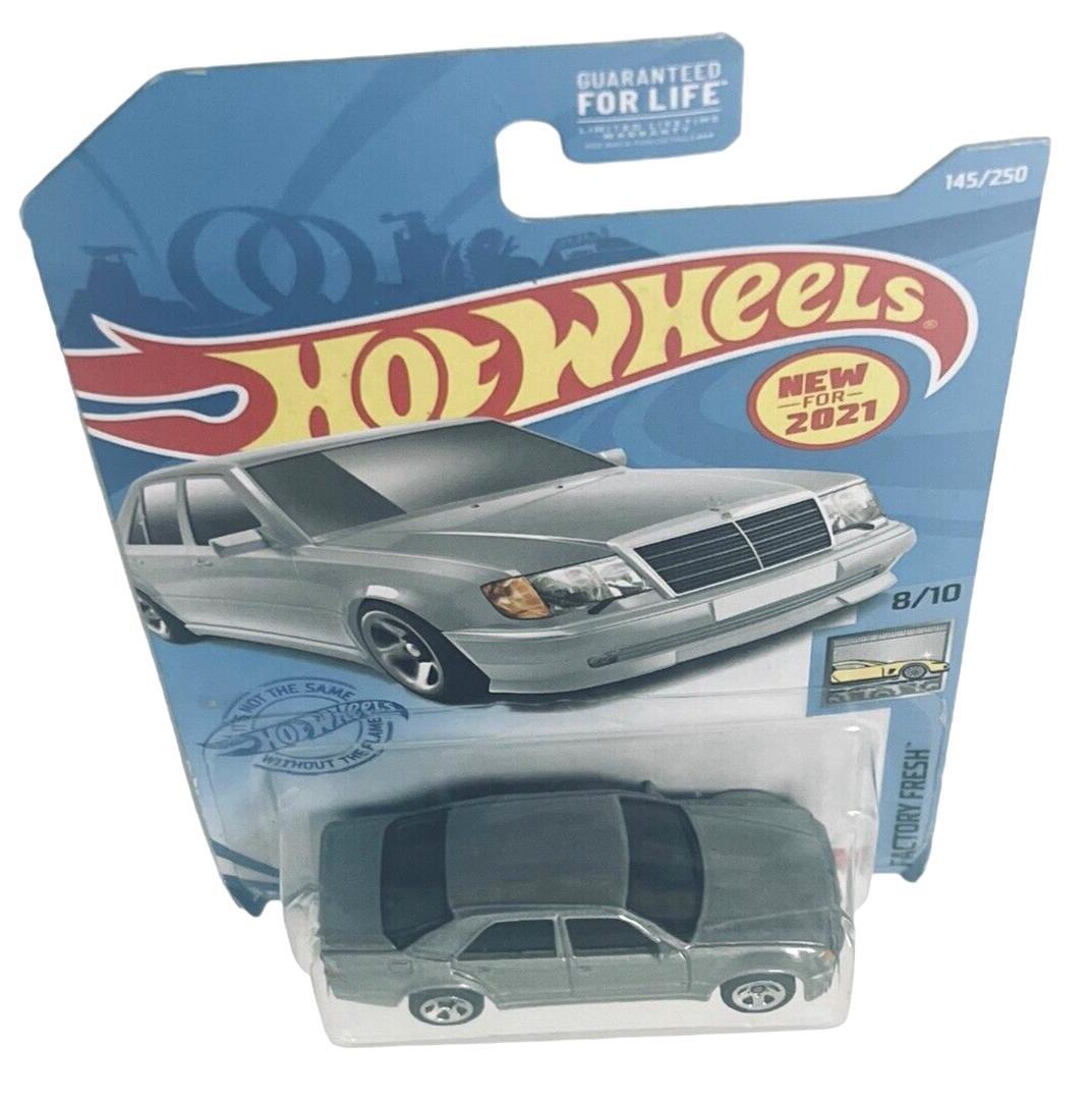 MERCEDES-BENZ 500 E 8/10 FACTORY FRESH 1:64 Scale SILVER ~ 2020 Hot Wheels #145