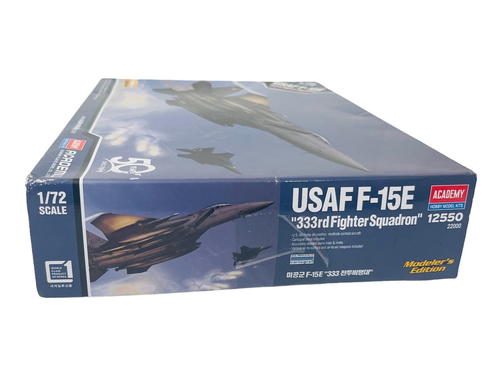 Strike Eagle 333rd FS USAF-15E Fighter - 1/72 Scale-Plastic Model  Academy F15
