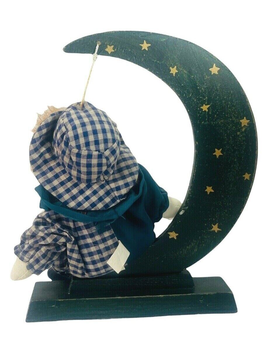 LOT of 2 PORCELAIN CLOW - CLOWN UNDER THE MOON & CLOWN W/TOYBOX VINTAGE