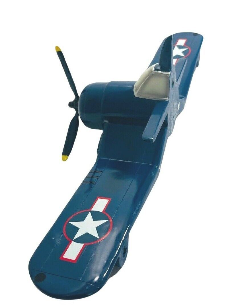 Tempered Glass Wall Shelf, Military Model Fighter Jet Design L23'' X W23" MINT