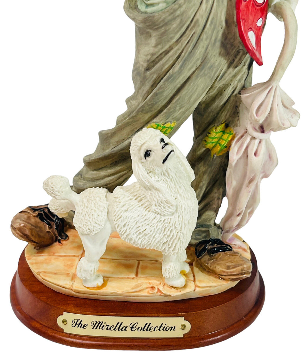 The Mirella Collection Hobo The Clown w/Poddle Dog ~ Free Standing Figurine MINT