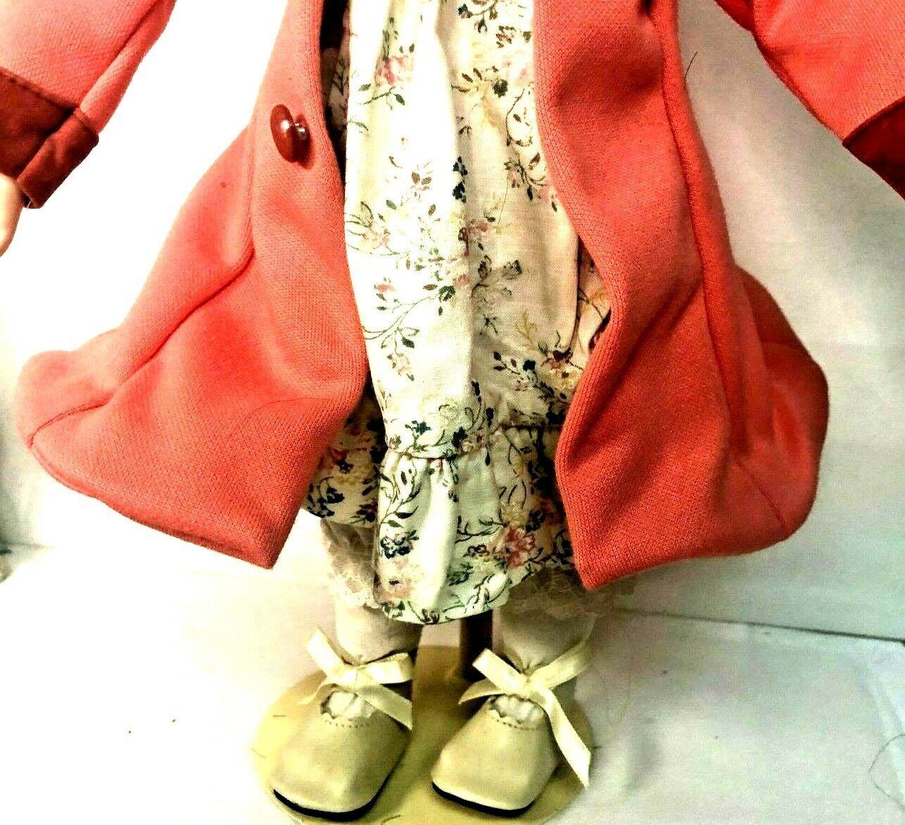 Ashton Drake 1990s Porcelain Doll 16''Tall No. 5475B w/Doll Stand~VINTAGE