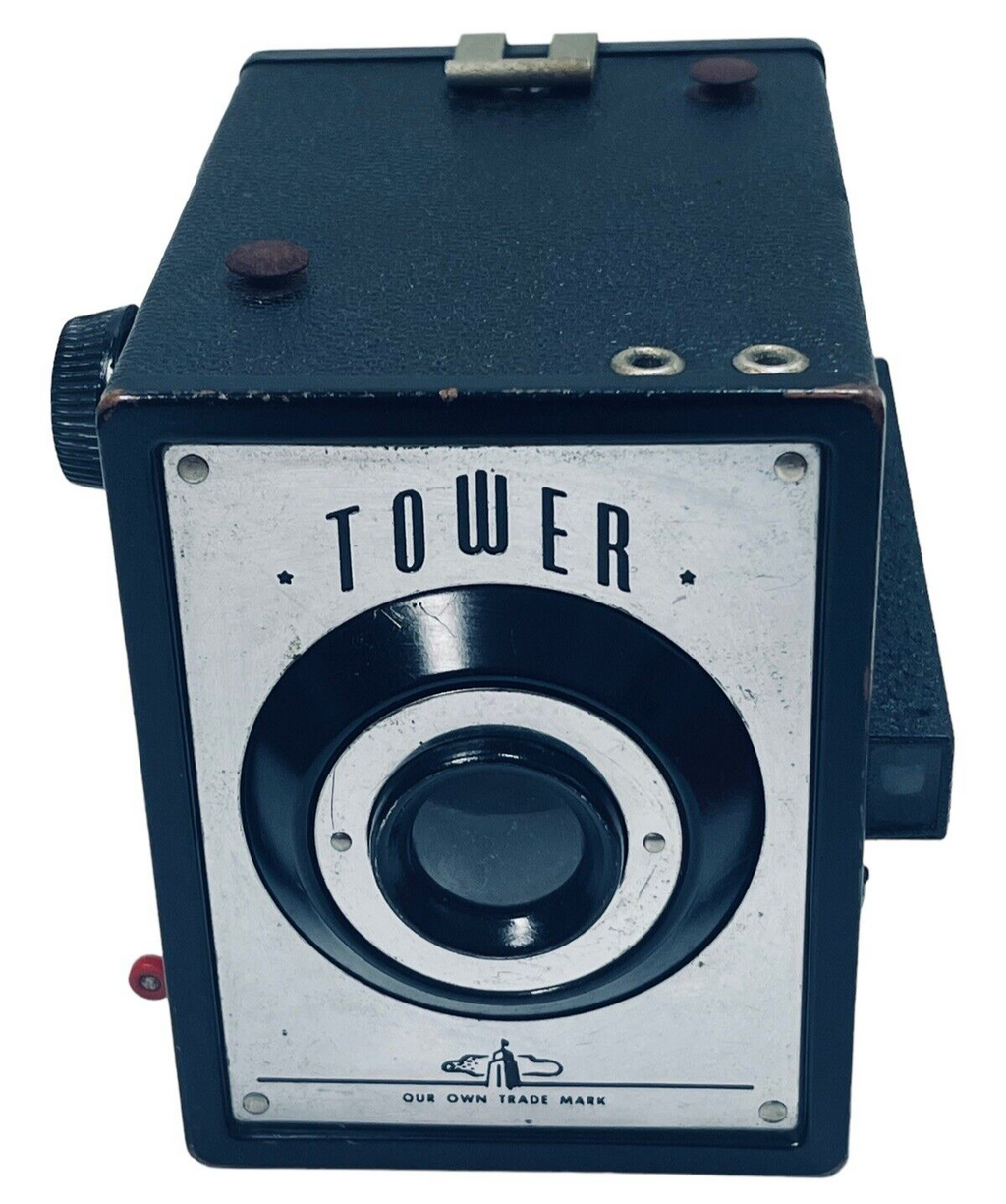 Tower Film 120 Box Camera ~ Has Original Cartoon Film 🎞️Sears Roebuck ~ VINTAGE