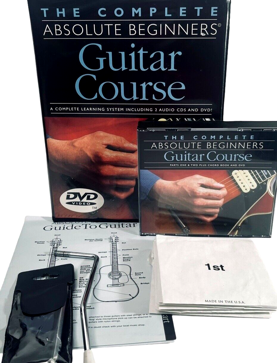 Guitar Course (2CDs & DVD) Complete Absolute Beginners EXCELLENT CONDITION