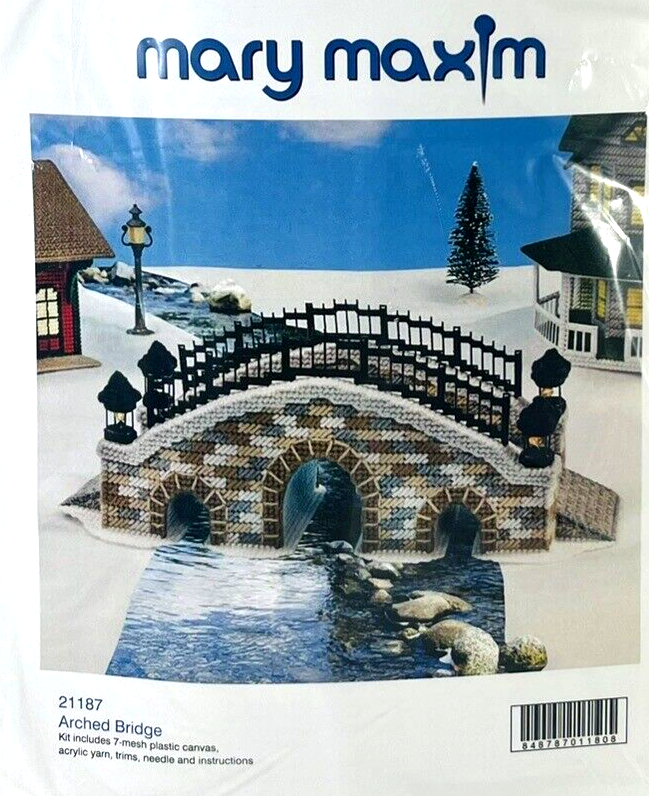 Cross Needle Stitch Plastic Canvas Kit "Arched Bridge" #21187 - Sealed