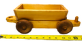 VINTAGE HANDMADE OAK WOODEN TRAIN CAR, L 14'' X H 4'' X W 4'', Wt. 1.6 lbs.