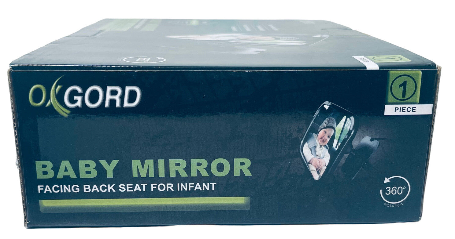 AUTO BABY MIRROR FACING BACKSEAT FOR INFANT (1-PEICE) OXGORD NEW/FACTORY SEALED.