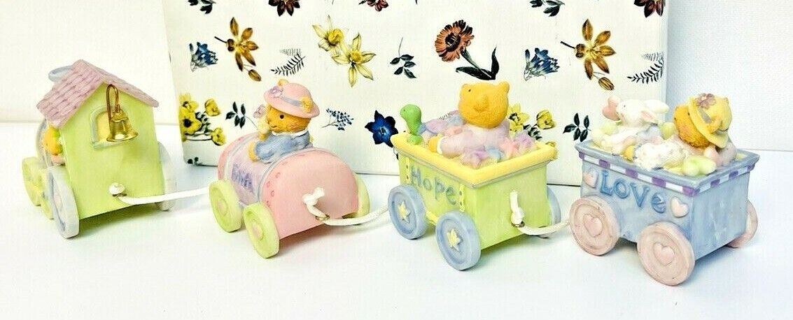 Porcelain Train Set Figurine "Faith-Hope-Love" Rasche Dicksons© 2003 - MINT