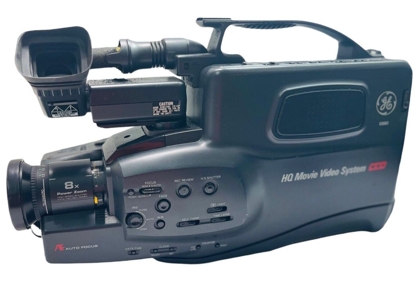Video Camcorder CG683 VHS (BATTERY WON’T STAY CHARGE) 1988 General Electric