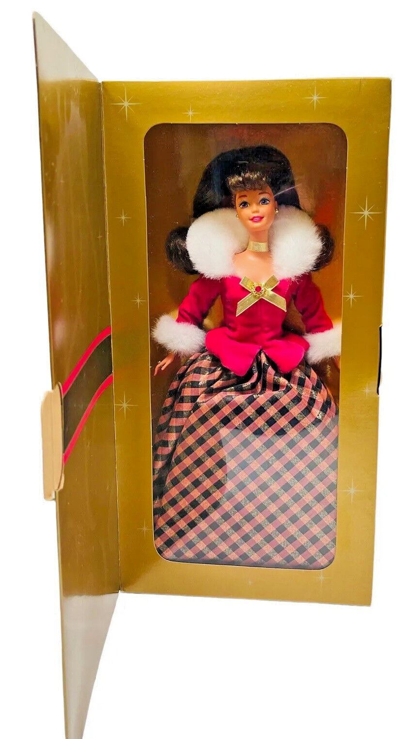 Mattel 16873 Barbie Doll Brunette Avon Winter Rhapsody 2nd In Series 1995
