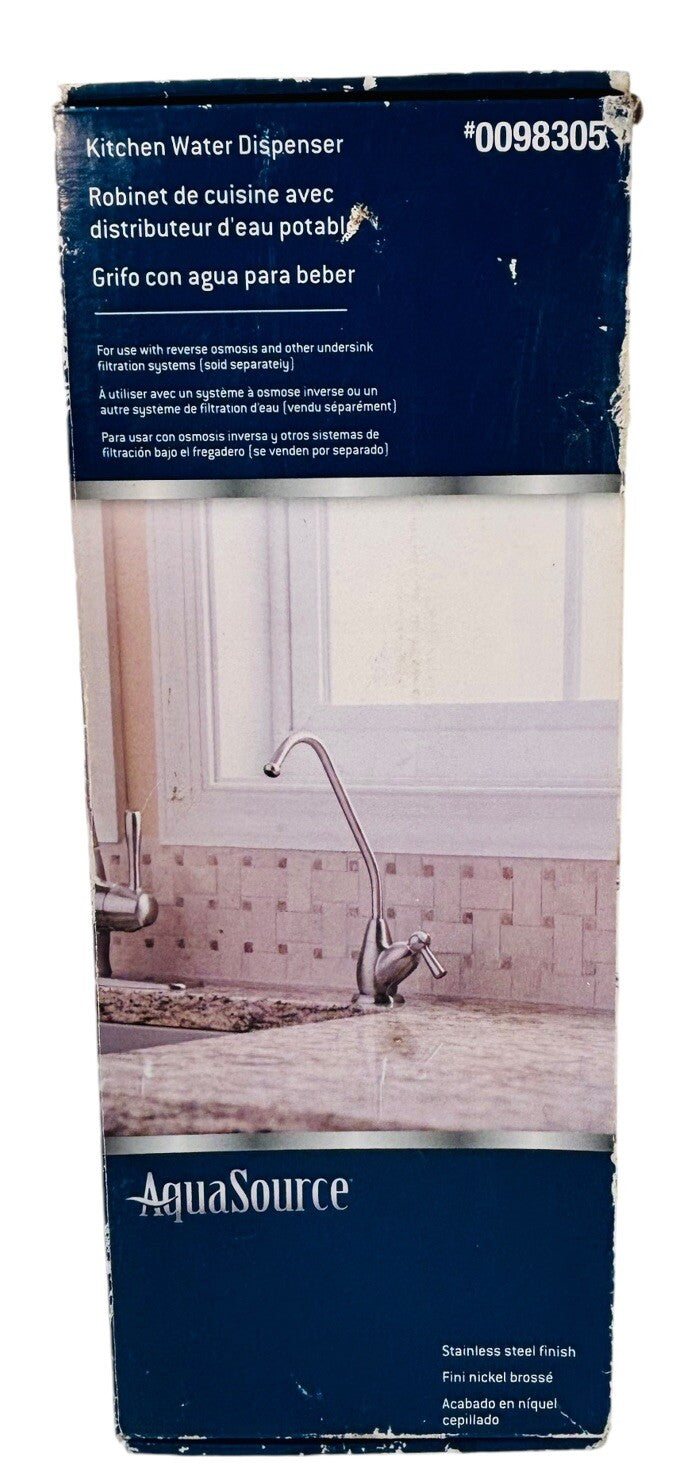Kitchen Water Dispenser Drinking Brushed Stainless 0098305 ~ AquaSource PREOWNED