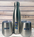 VACUUM TUMBLERS W/LIDS Aluminum (16oz Water Bottle & 2-10oz. Cups) NEW
