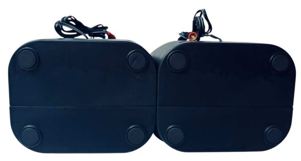 ONN Stereo Speakers 10 X 5 Inches, Audio Port, Set of 2 (Without-Hub).