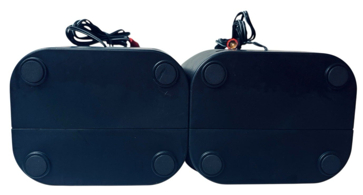 ONN Stereo Speakers 10 X 5 Inches, Audio Port, Set of 2 (Without-Hub).