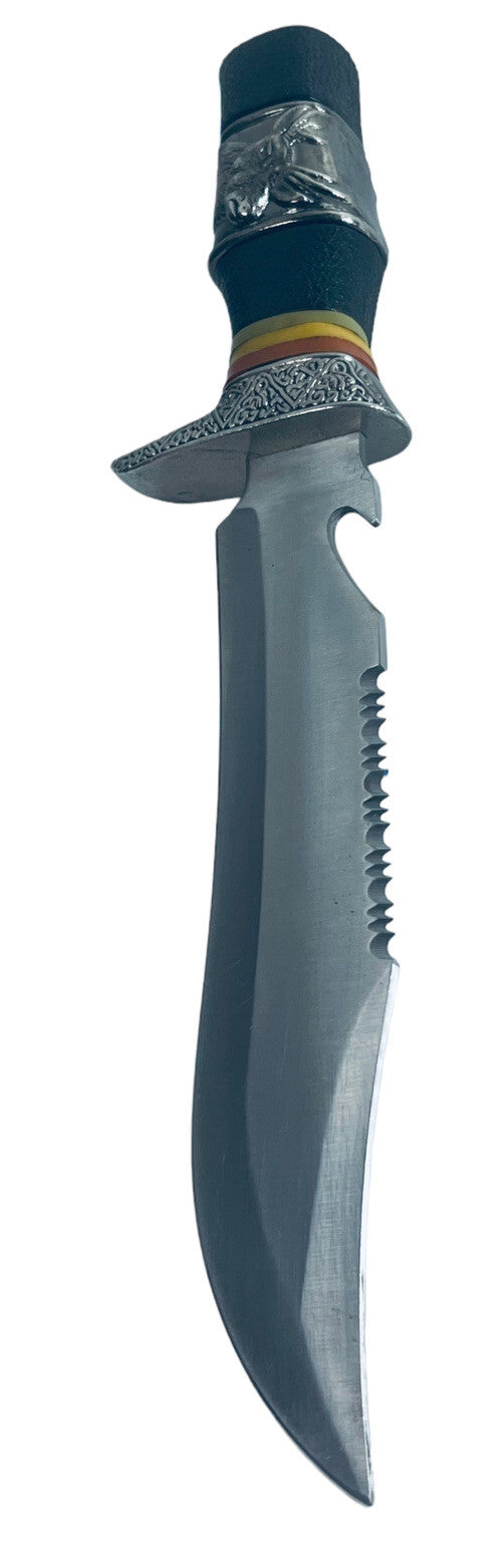 Ornate Deer Cutlery Buck Bouy Knife, with Belt Sheath Holder.