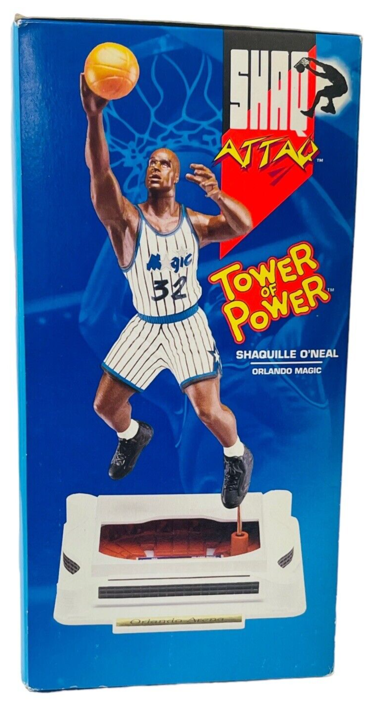 Shaquille O'Neal Tower of Power Kenner Figure w/Orlando Arena-Detail-Shaq ATTAQ