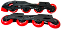 Inline Skating Aerowheels  ABEC-5 Set 64mm. (