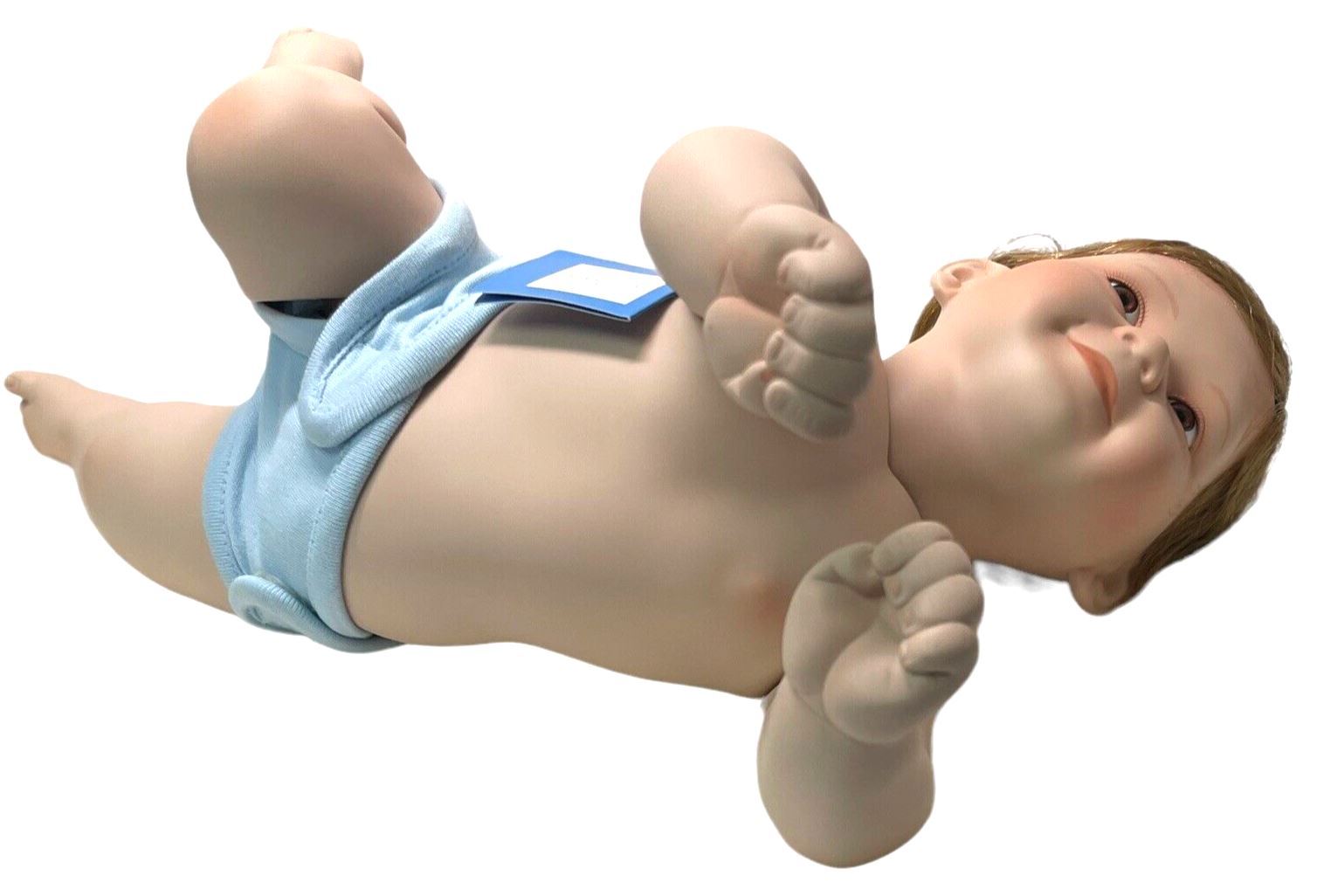 ASHTON-DRAKE GALLERIES 19'' BOY DOLL TC04229 PORCELAIN w/CERTIFICATE 1994
