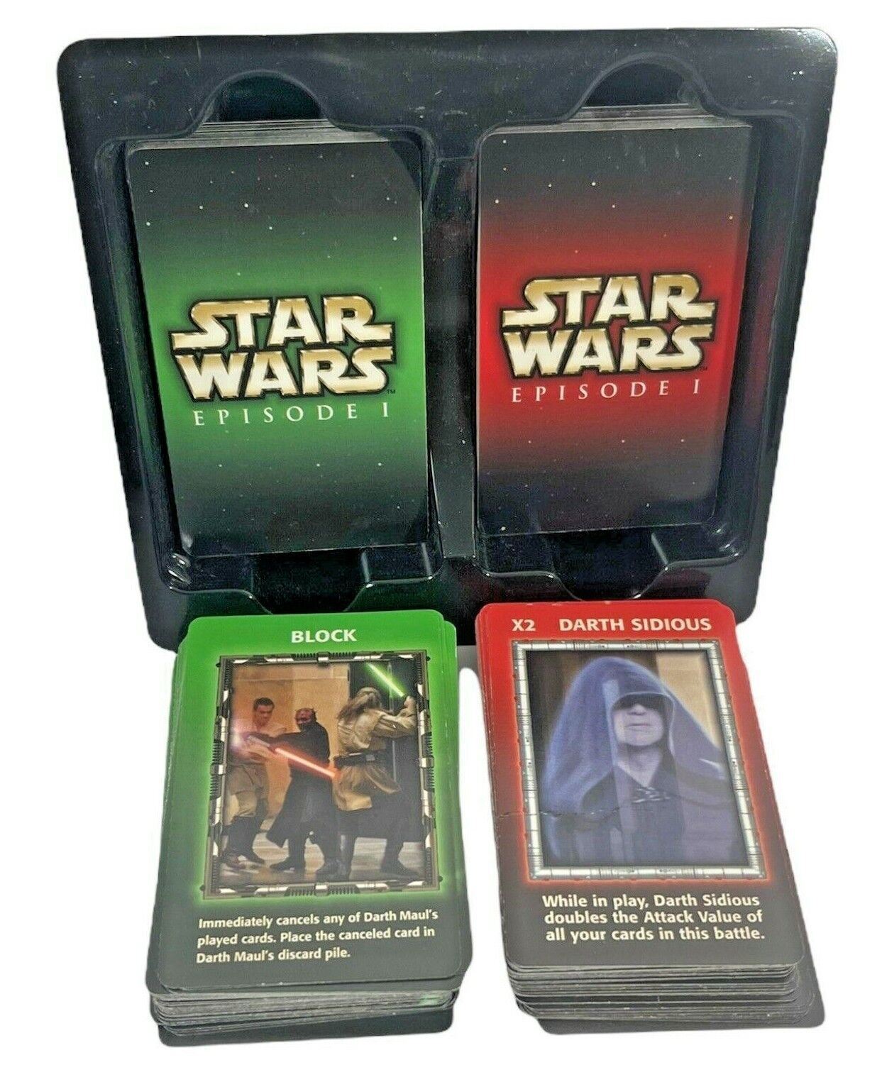 Star Wars Exclusive Pewter Figures w/Card Game 1 Clash of The Light Sabers