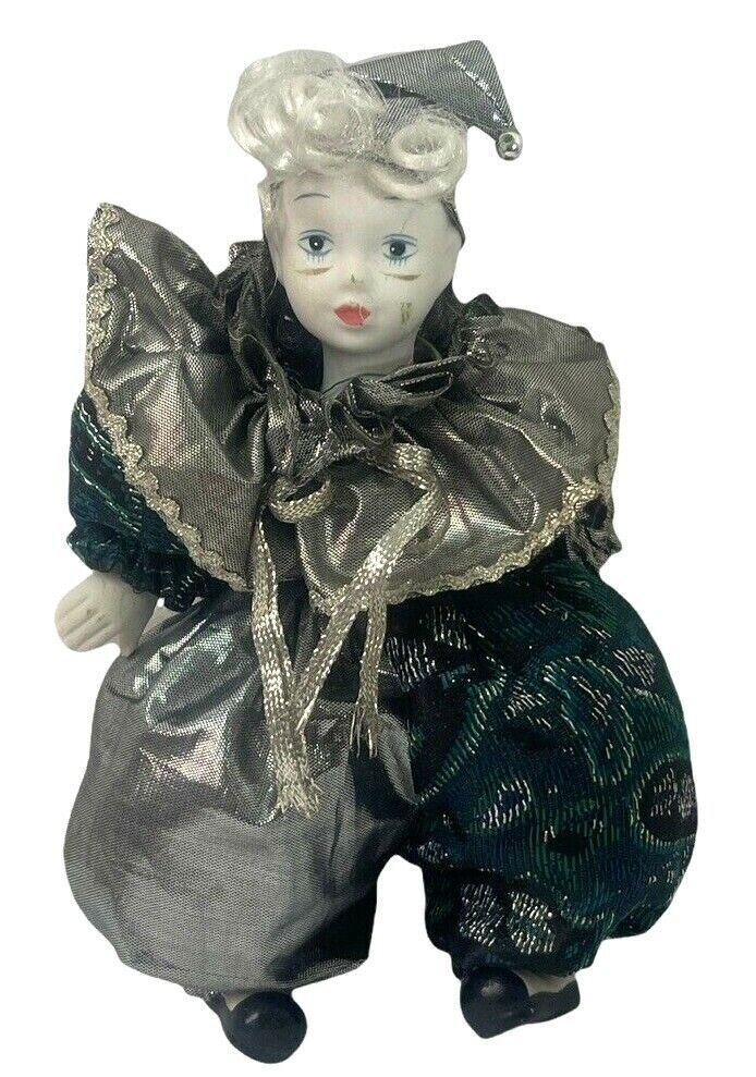 Lot of 2 Vintage Porcelain Bisque Clowns - EXCELLENT CONDITION