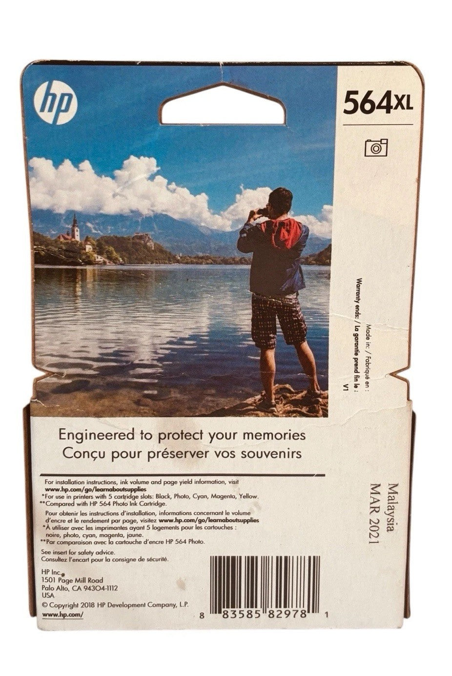 NEW SEALED GENUINE HP 564XL PHOTO BLACK Ink Cartridge Mar 2021