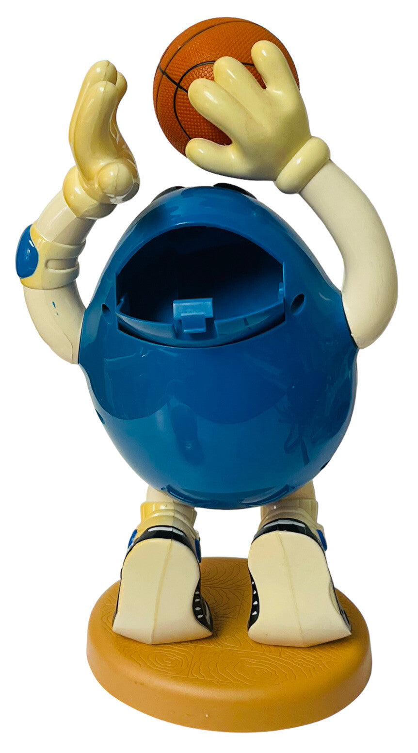 M&M'S Collectible Blue Basketball Player Candy Dispenser ~ Official, VINTAGE