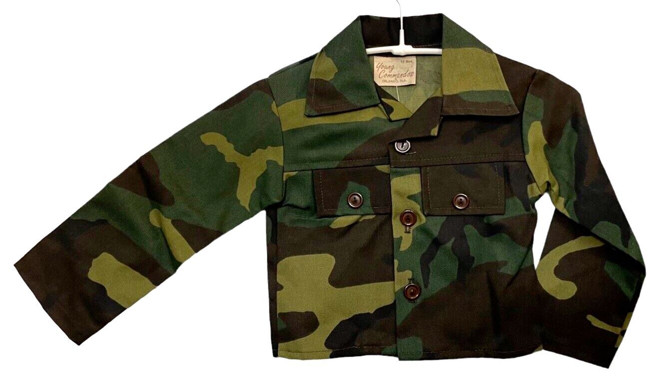 Toddler Camouflage Long Sleeve Shirt - Toddler Size 12 Month - Young Commandos