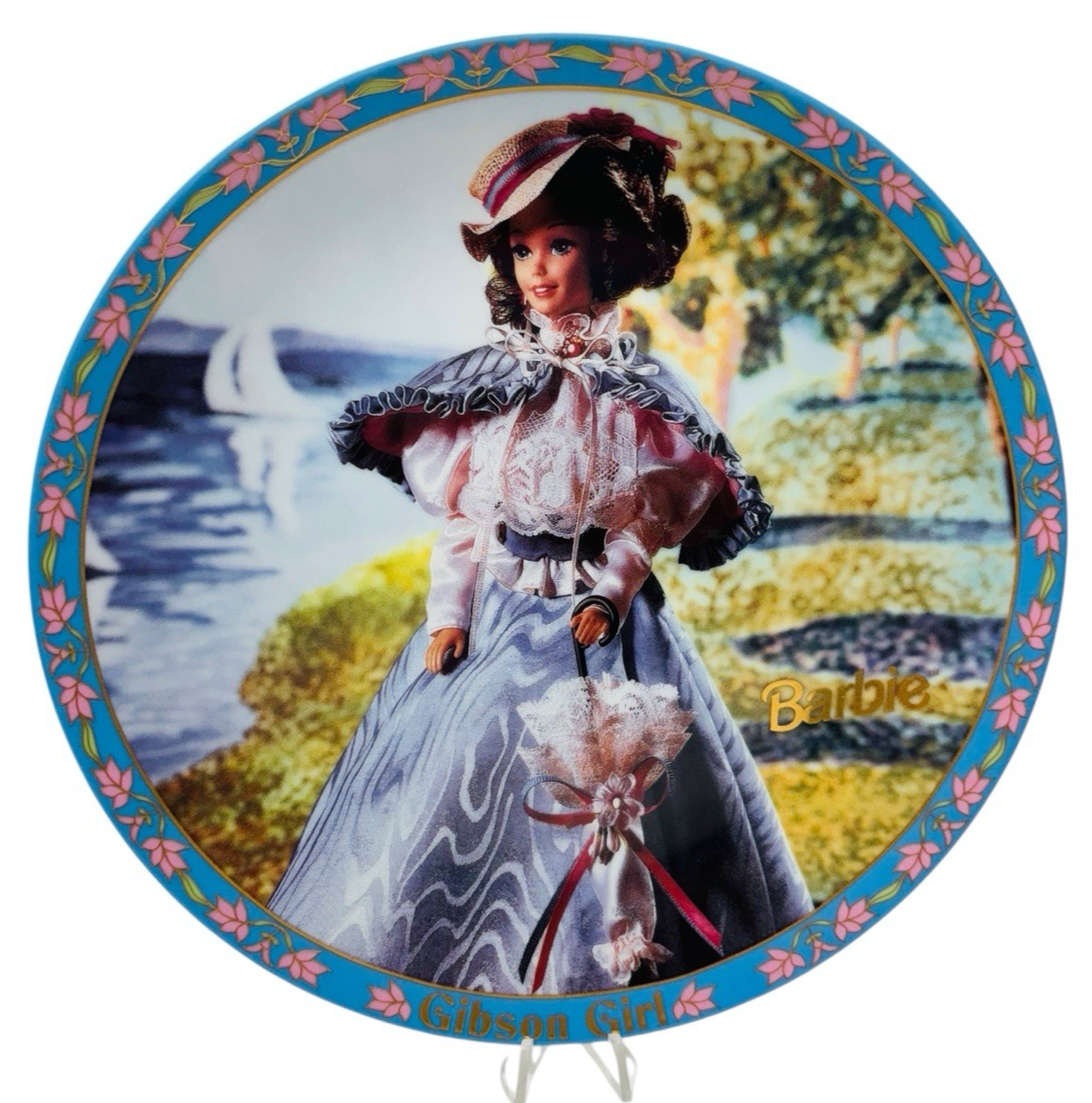 Enesco Gibson Girl Barbie 8" Collectors'1995 Plate, Barbie Collectibles Limited
