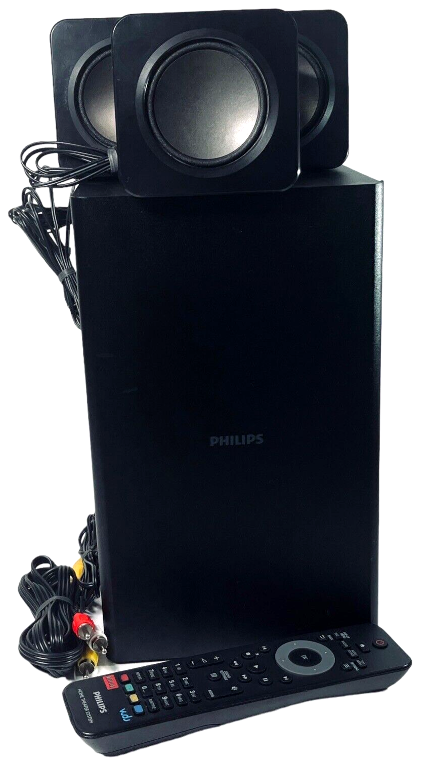 Home Theater SUBWOOFER Sound System, W/6-Speakers & Remote Philips HTS3541 5.1