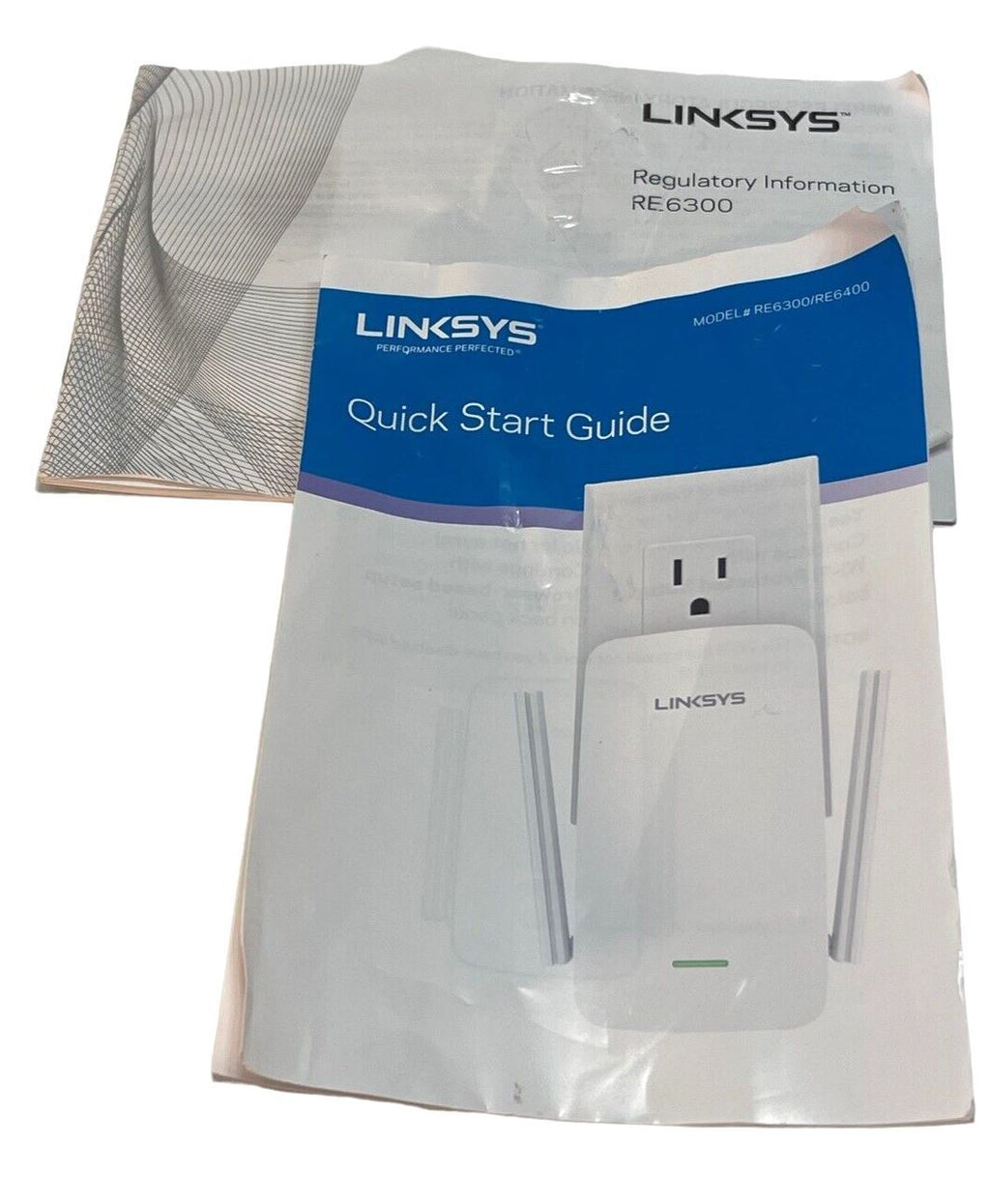 WiFi Range Extender, Includes Ethernet Cabe & Manual - Linksys RE6300 ~ PREOWNED