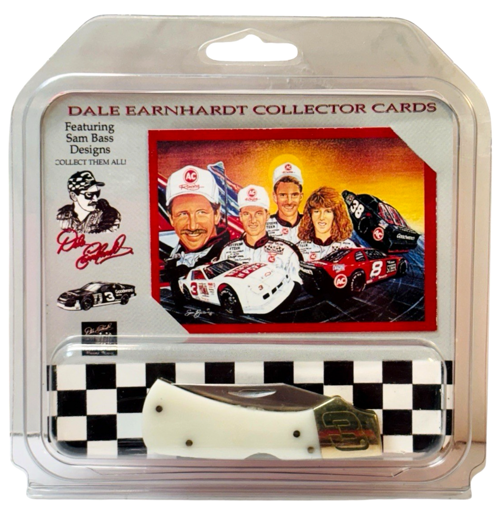 Dale Earn Frost Cutlery Folding Pocket Knife  w/Collector Card, Sam Bass Design
