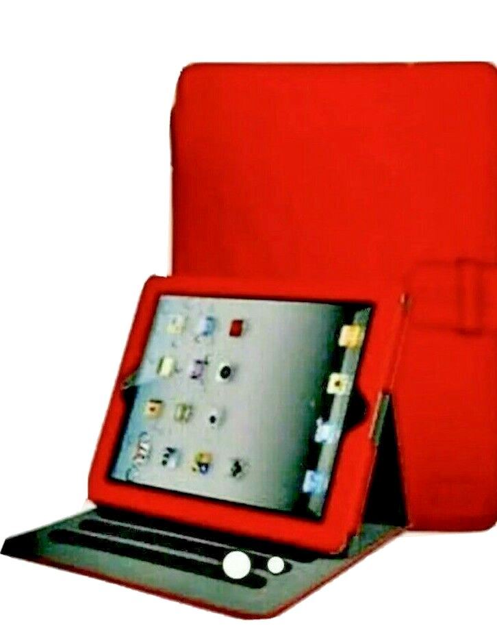 iPad Case iPad 2, iPad 3, & iPad 4 "RED, Logic- NEW-FACTORY SEALED"