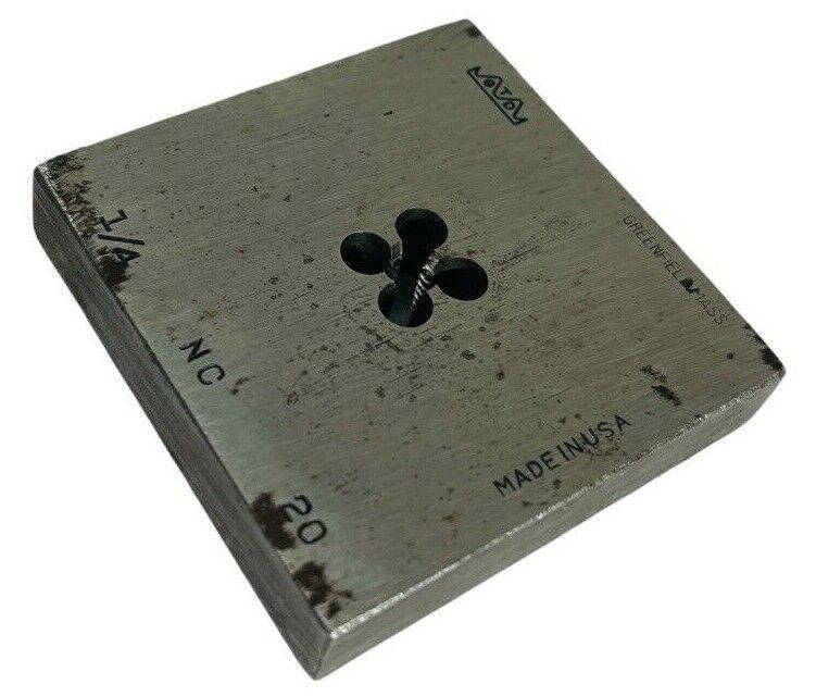 Tap & Die Square Bolt Die 1/4 NC 20 GTD No. 275 Solid 2-1/2" Greenfield-VINTAGE