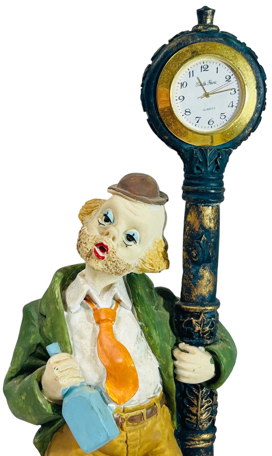 CLOCKPOST WILLE CLOWN HOBO~CASTLE REINE~10.5'' TALL X 3.5 WIDE~WT 2.2Lbs