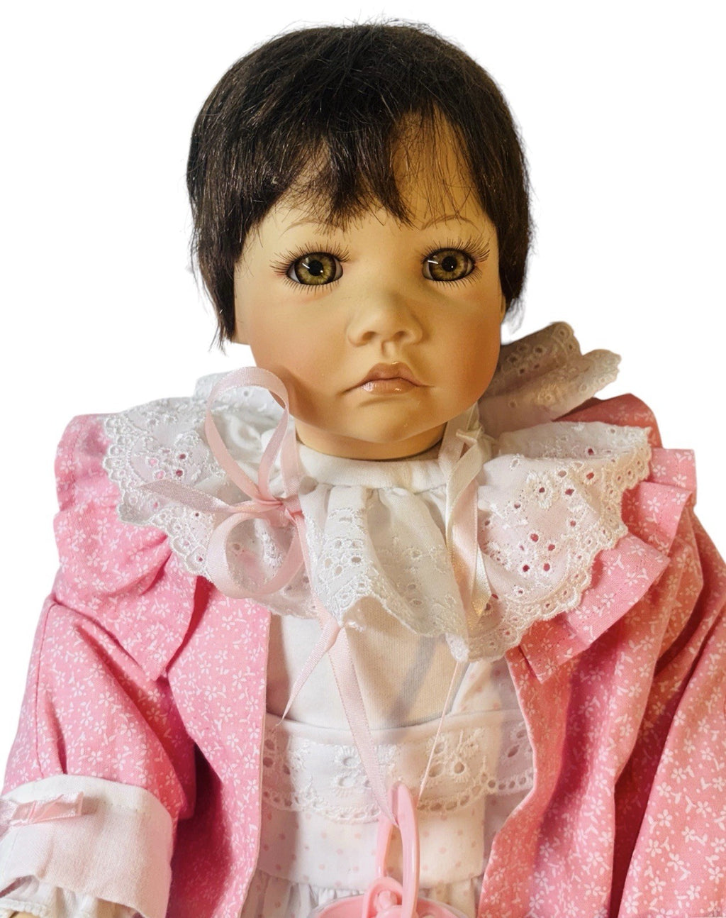 RARE DES PUPPENED KUNSTARCHIV PORCELAIN DOLL BABY 22'' TALL 3LBS WT. BY: S SAURT