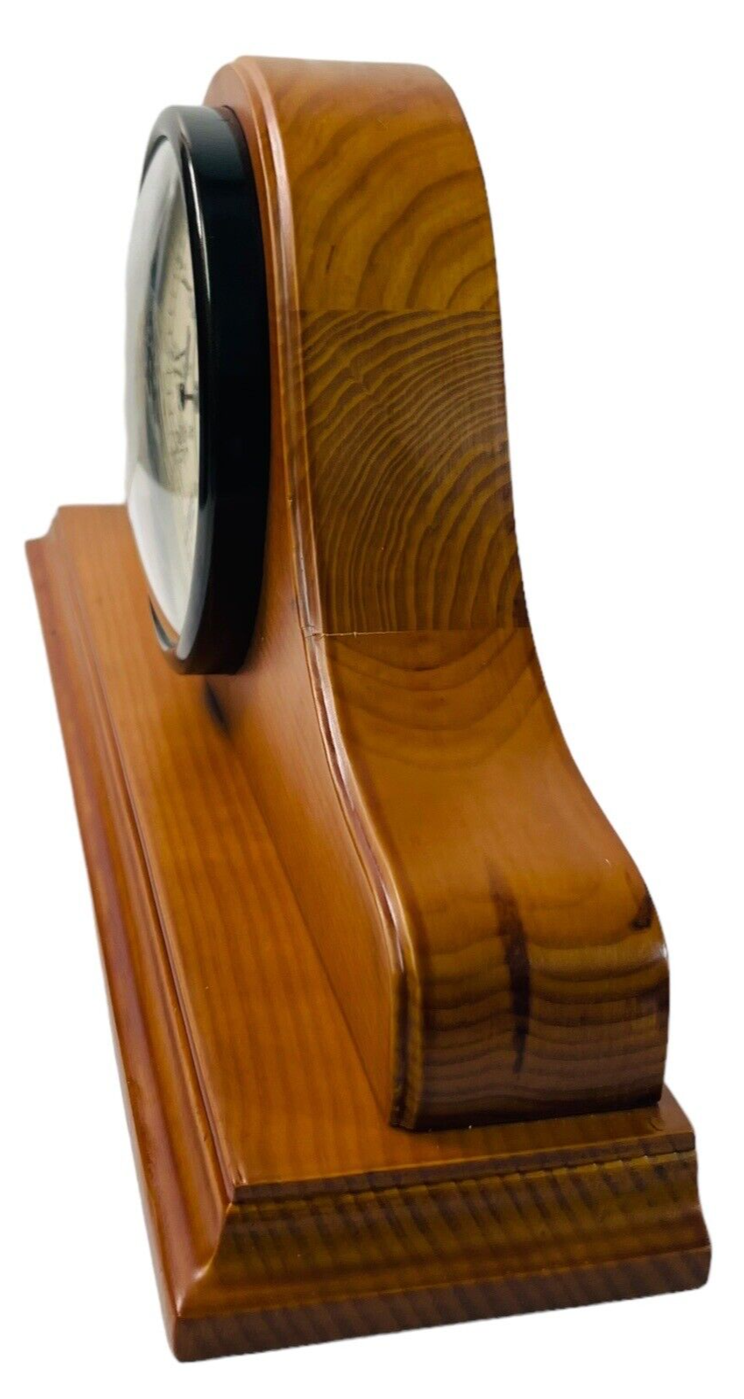 Quartz Wooden Mental Clock, Christopher Lowell In Original Box. TESTED/WORK.