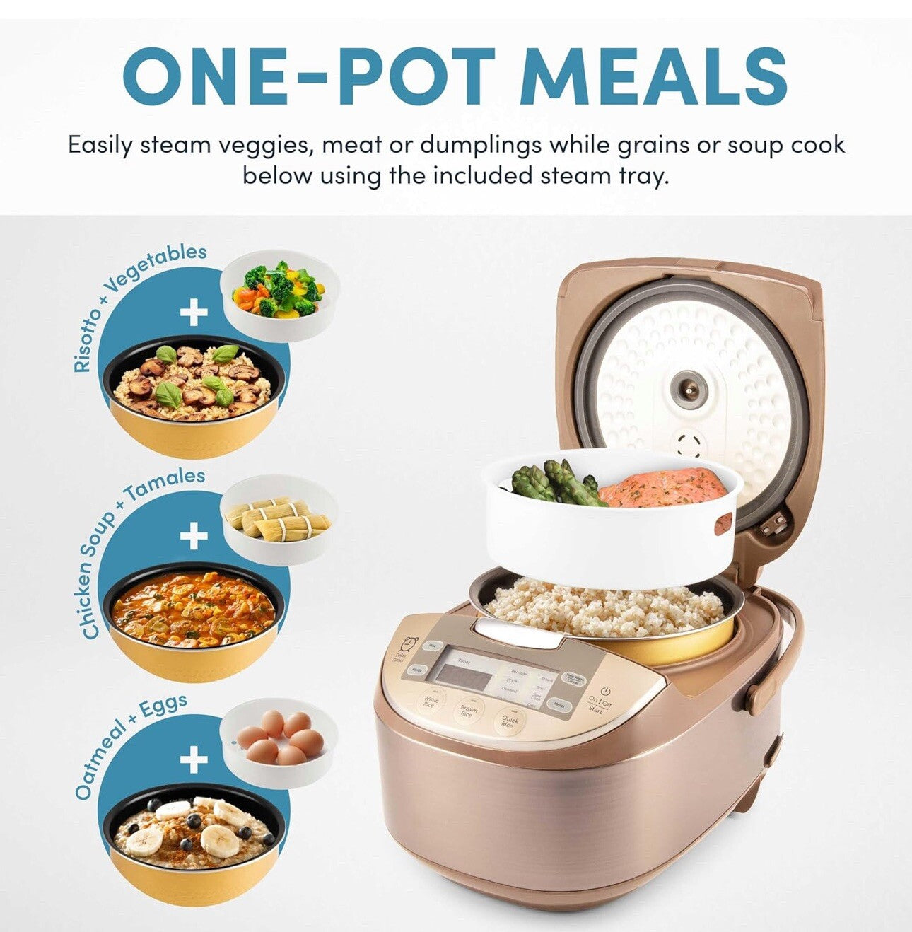 SIMPLY MING TASI CONVECTION RICE (COPPER BRONZE) ARC-6506 ~ BRAND NEW