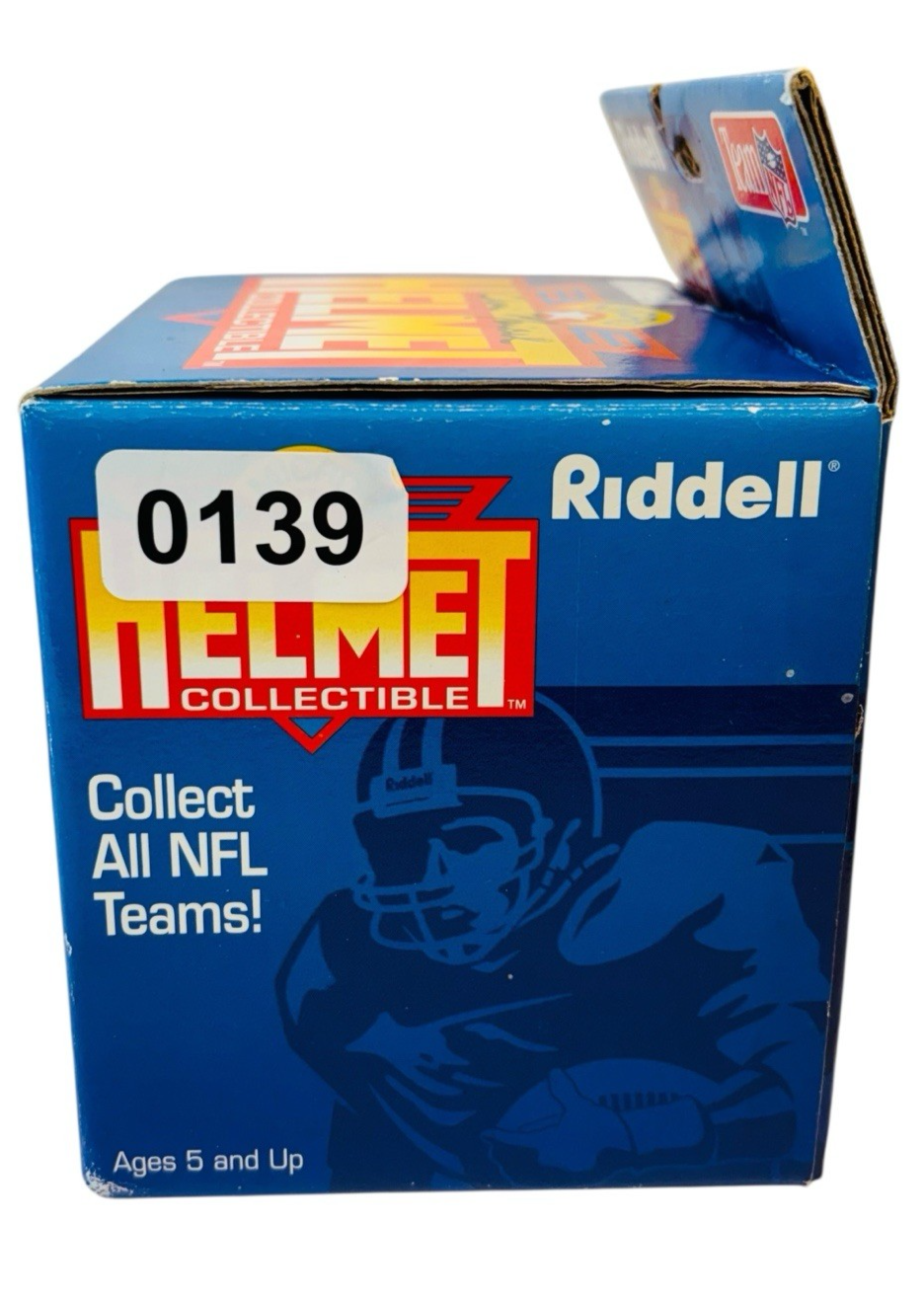 Vintage 1995 Carolina Panther NFL Riddell 4" Micro Mini Helmet Collectible NIB