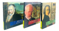 CLASSIC COMPOSERS LISZT, TCHAIKOVSKY, & BRAHMS CDs w/24 PAGE BIOGRAPHY, LOT OF 3