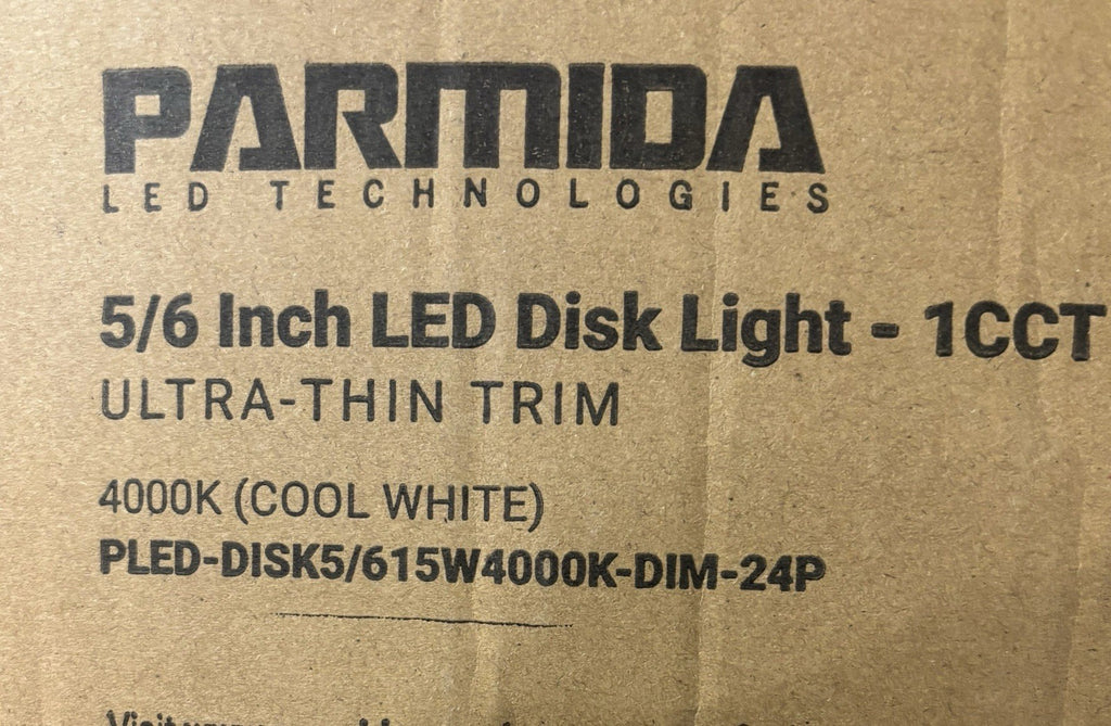 Parmida 5/6" Ultra-Thin LED Recessed Ceiling Lights 400K-DIM-24P, SET OF 2.