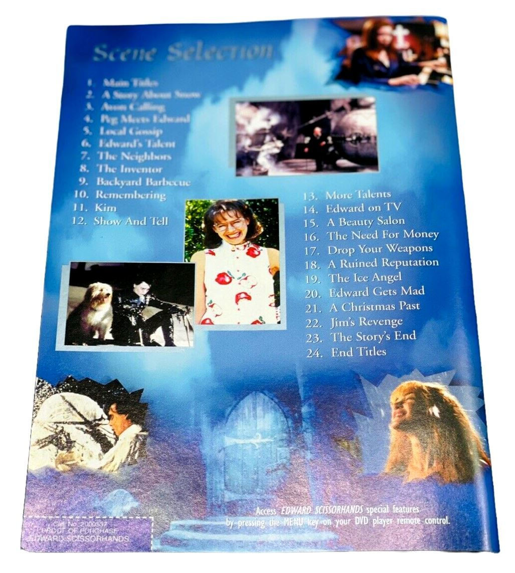 Edward Scissorhands DVD, 10th Anniversary Edition, 2005 Widescreen Sensormatic