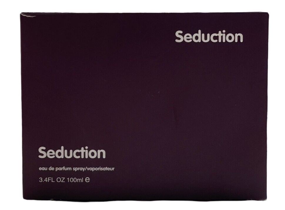 WOW! Seduction Eau De Parfum Spray 3.4FL OZ 100ml APPROX 80% FULL, W/BOX.